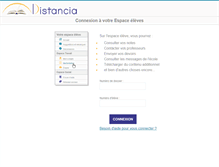 Tablet Screenshot of eleves.distancia.fr